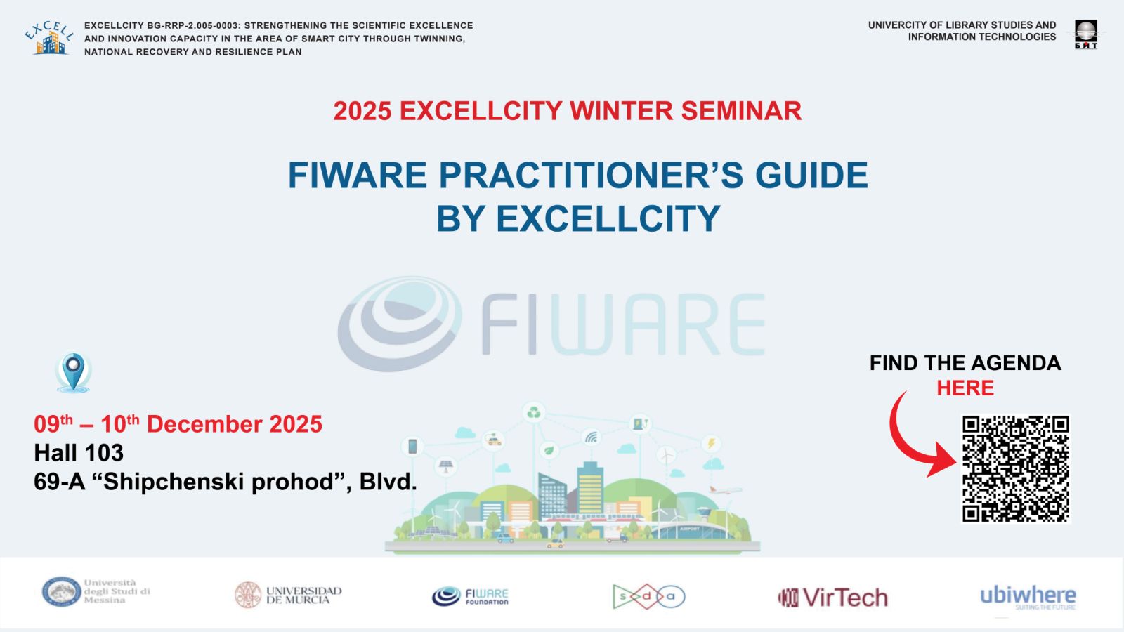 ExcellCity to Host Two-Day Training “FIWARE Practitioner’s Guide” on 9–10 December 2025 at ULSIT